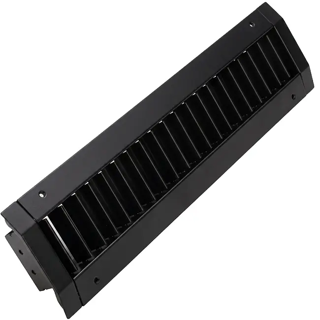 Griglia per canalina ClimaConnect a doppia regolazione 825x125 mm per tubi da 315 a 900 mm - RAL 9005