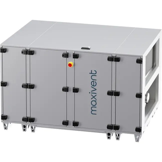 Unità di trattamento aria Maxivent WTW con scambiatore a controcorrente da 5000 m³/h, orientamento orizzontale a destra - PHE 5000 H OOJR T 01