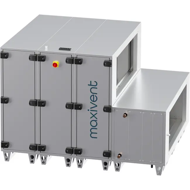 Unità di trattamento aria Maxivent WTW con ruota termica da 12600 m³/h con batteria DX, disposizione orizzontale a sinistra - RHE 12600 H ODJL T 01