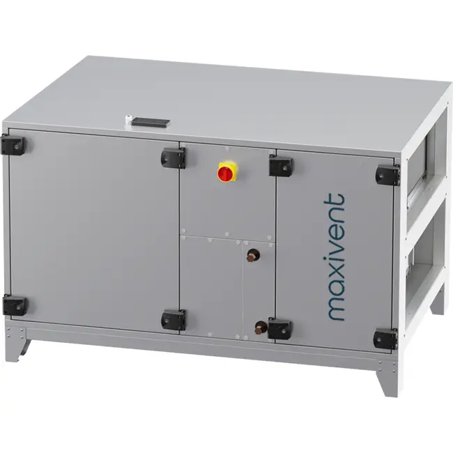 Unità di trattamento aria Maxivent WTW con ruota termica da 2000 m³/h e batteria ad acqua calda, disposizione orizzontale a sinistra - RHE 2000 H WOJL