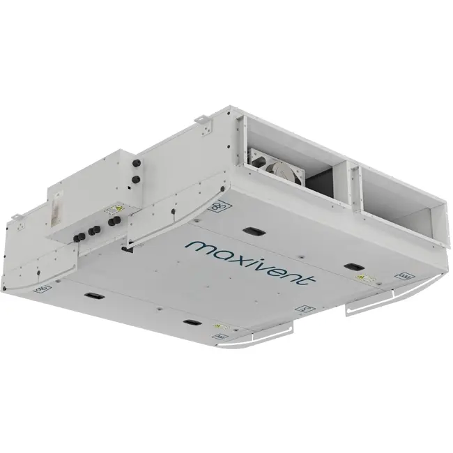 Unità di trattamento aria Maxivent recupero di calore a soffitto con scambiatore in controcorrente 2000 m³/h orizzontale a sinistra - M4020