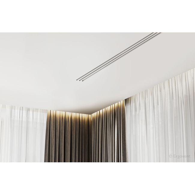 Raccordo Ergovent per griglie lineari modulari inseribili da 1050 mm - 3 fessure