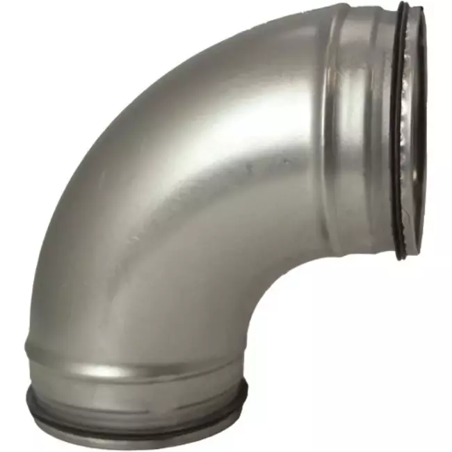 Curva tonda spiro 90° Ø 100 mm per tubo spiro