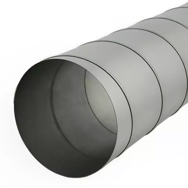 Tubo spiro Ø 180 mm lunghezza 1,5 metri - Zincato - personalizzazione RAL7035