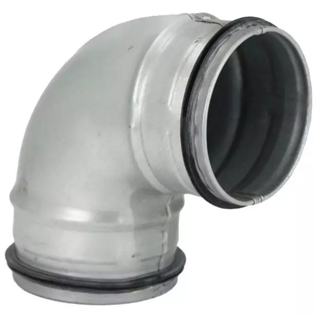 Curva tonda corta spiro 90° Ø 80 mm per tubo spiro