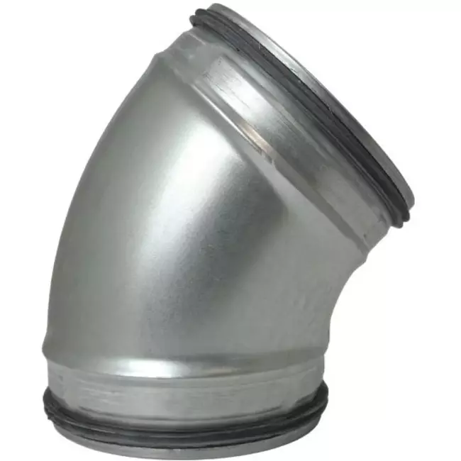 Curva tonda spiro 45° Ø 125 mm per tubo spiro