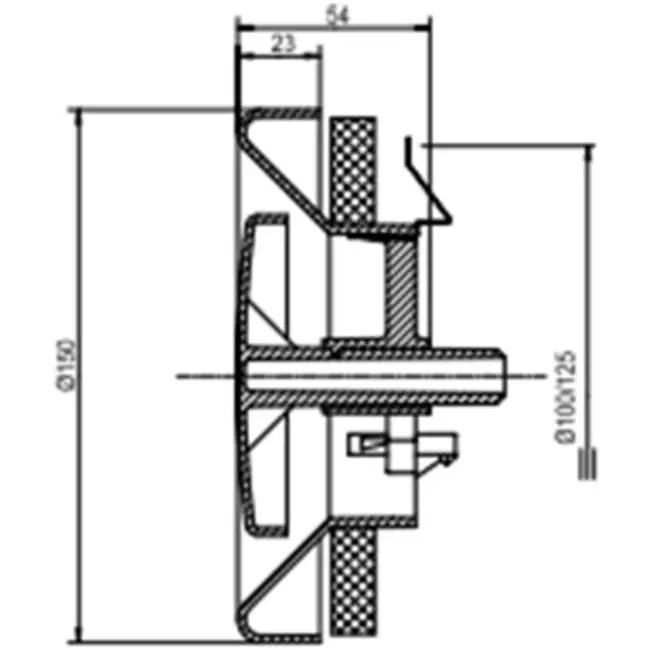 Valvole scarico ventilazione Zehnder 125 mm bianche - STK 1-125