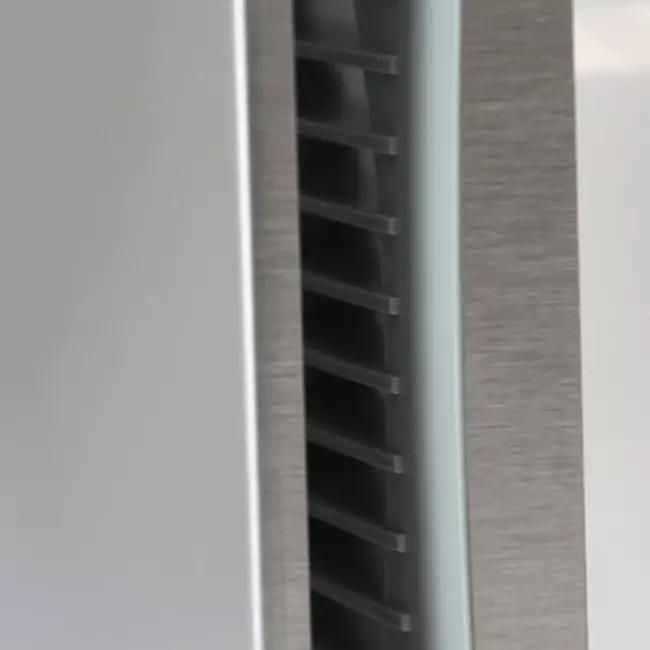 Aspiratore per il bagno Ø 100 mm acciaio inox con timer - Design EET100Ti