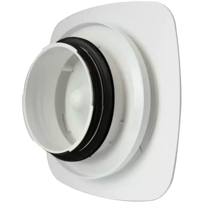 Vent-Axia Uniflexplus RV 125 mm valvola di alimentazione regolabile quadrata - bianco