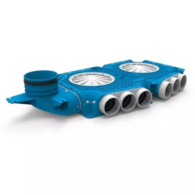 Vent-Axia Uniflexplus ripartitore composito 15x Ø69 mm con manicotto verticale Ø125 mm