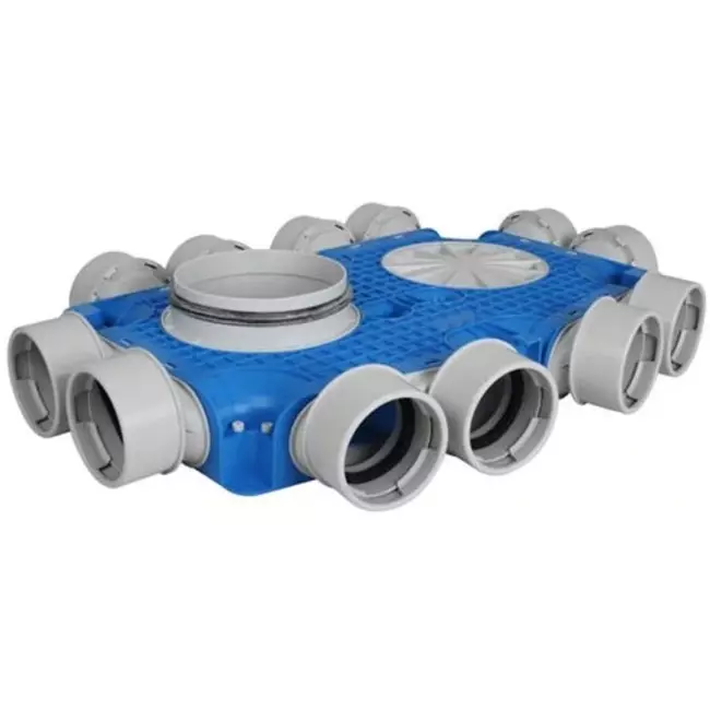 Vent-Axia Uniflexplus box di distribuzione secondaria di ventilazione 12x Ø90 mm con manicotto Ø125 mm