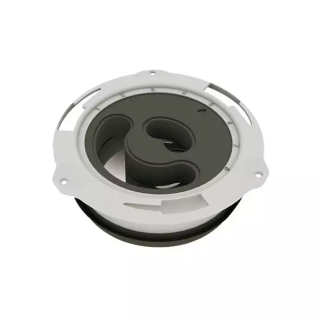 Valvola di design a soffitto o a muro Vasco deluxe tonda (incl. smiley)