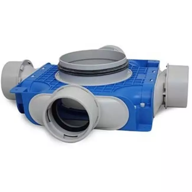 Vent-Axia Uniflexplus box di distribuzione secondaria di ventilazione 4x Ø90 mm con manicotto Ø125 mm