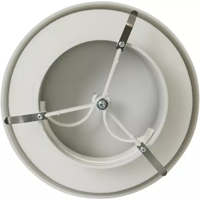 Valvole di alimentazione ventilazione plastica 125 mm RAL 9003 con morsetti a molla e settore pulito - VST125