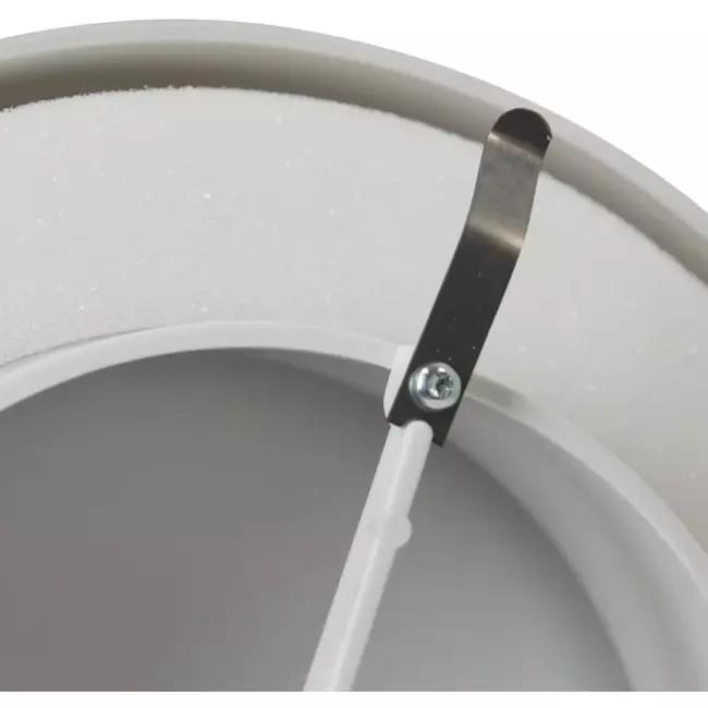 Valvole di alimentazione ventilazione plastica 125 mm RAL 9003 con morsetti a molla e settore pulito - VST125