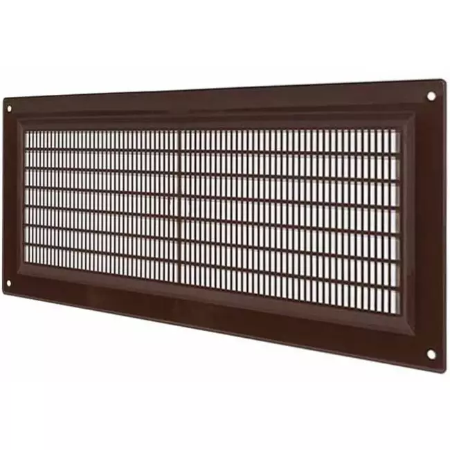 Griglia di aerazione rettangolare con grata 130x300 mm marrone - VR1330B