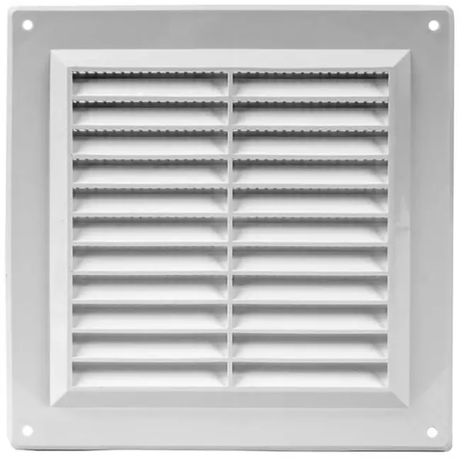 Griglia di aerazione quadrata con grata 150x150 mm marrone - VR1550B