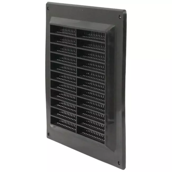 Griglia di ventilazione quadrata 150x150 mm nera - VR1515M