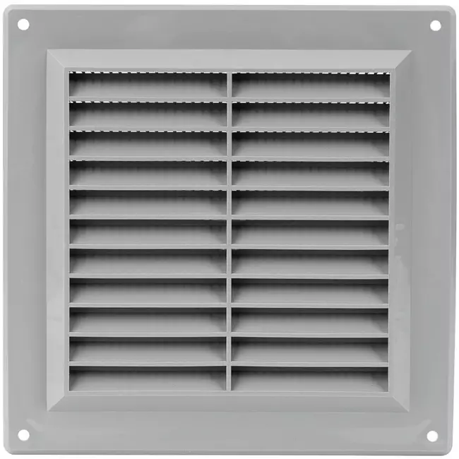 Griglia di aerazione quadrata con grata 150x150 mm grigia - VR1515P