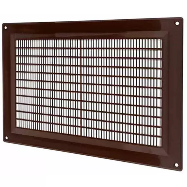 Griglia di aerazione rettangolare con grata 250x170 mm marrone - VR2517B