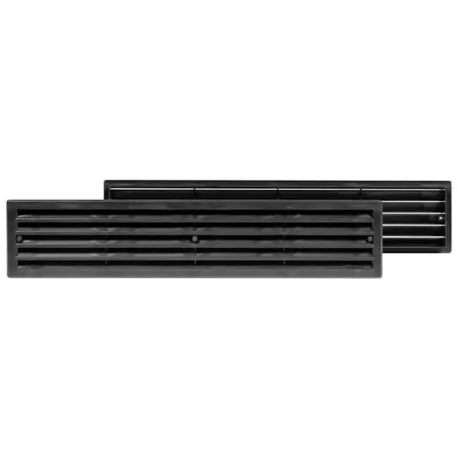 Griglia per porta 450x92 mm nera - VR459M