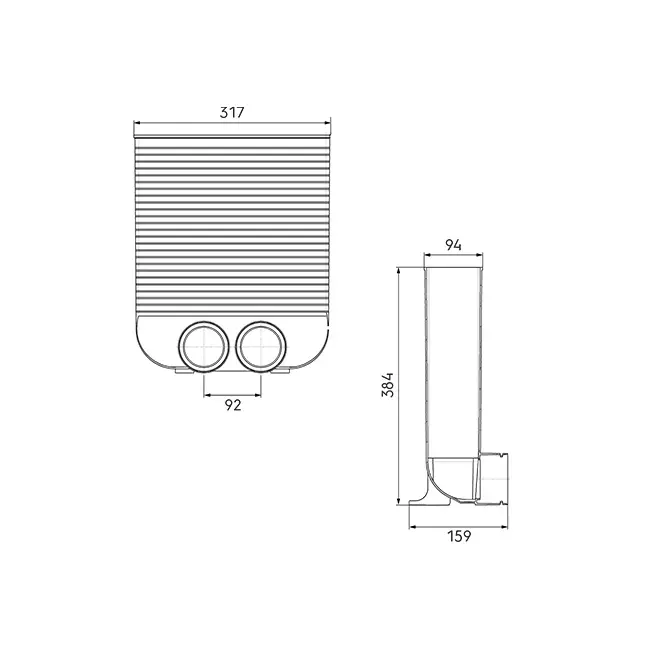 Ubbink Air Excellent Adattatore griglia 34C