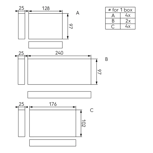 Ubbink Air Excellent Set di smorzamento DBOX