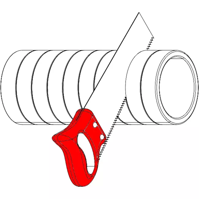 Tubo di ventilazione isolato EPS 1 metro diametro 200mm