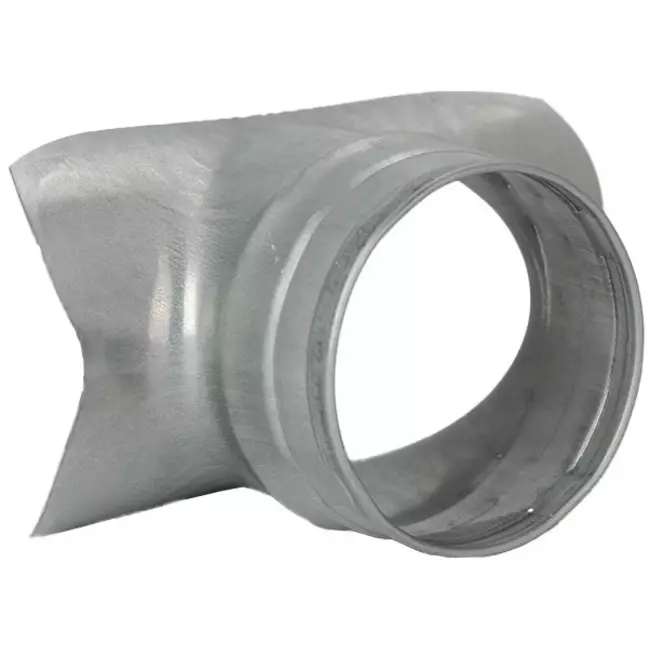 Raccordo a sella Ø 80 mm - 80 mm (90°) - Zincato (non SAFE)