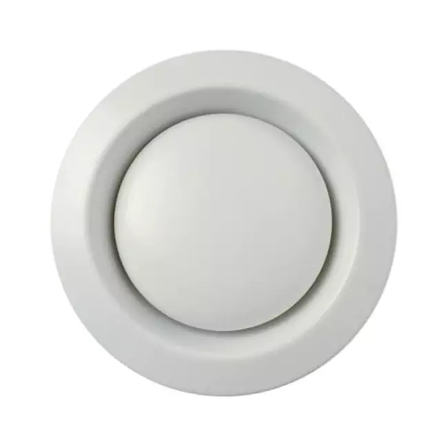 Valvole scarico ventilazione Zehnder metallo 125 mm bianche - STB 1-125