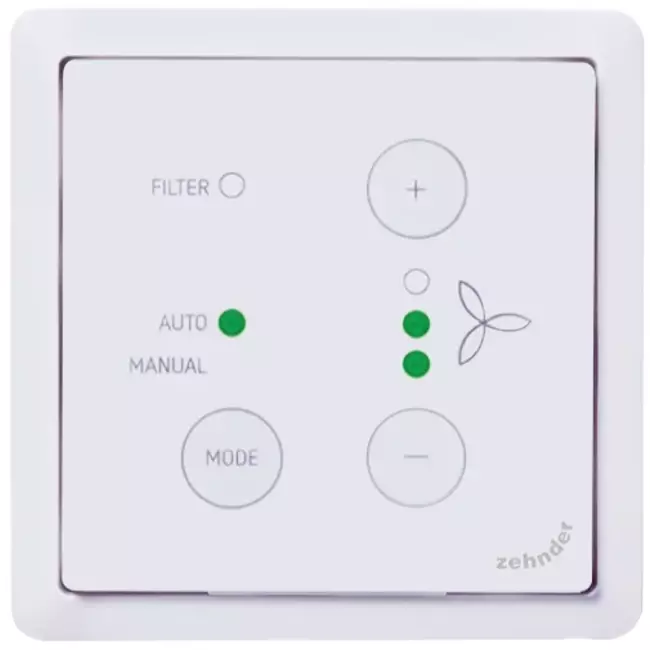Zehnder ComfoSwitch C67 integrato (ComfoAir Q)
