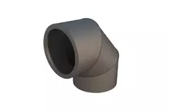 Ubbink Aerfoam Curva a 90 gradi 125 mm