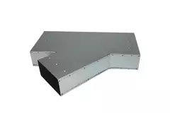 Raccordo a T 45 gradi 220x80 mm - 170x80 mm per canalizzazione