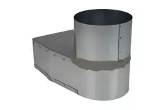 Tubo angolare 170x80 mm con diametro 160 mm per canalizzazione