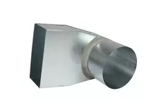 Tubo angolare 170x80 mm con diametro 160 mm per canalizzazione