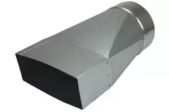 Adattatore 170x80 mm a diametro 125 mm per canalizzazione