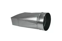 Adattatore 170x80 mm a diametro 150 mm per canalizzazione