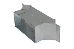 Attacco laterale 170x80 mm per canna fumaria