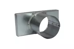 Coperchio 170x80 mm con raccordo diametro 80 mm per canna fumaria