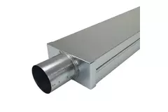 Coperchio 170x80 mm con raccordo diametro 80 mm per canna fumaria