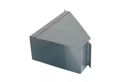Attacco laterale 170x80 mm 45 gradi per canalizzazione