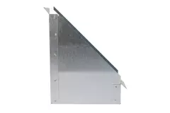 Attacco laterale 170x80 mm 45 gradi per canalizzazione
