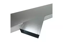Attacco laterale 170x80 mm 45 gradi per canalizzazione