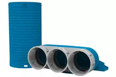 Vent-Axia Uniflexplus collettore della valvola 3 x Ø69 mm con coperchio Ø125 mm