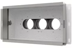 Vent-Axia Uniflexplus contenitore da parete collegamento posteriore isolato 3 x Ø69 mm per tubo rettangolare zincato 300 x 150mm