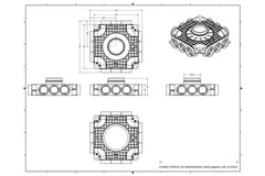 Vent-Axia Uniflexplus ripartitore composito 12x Ø69 mm collegamento laterale con manicotto Ø160 mm