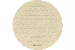 Griglia di aerazione in metallo tonda Ø 125 mm beige - MR125Y - RAL1015