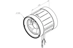 Aspiratore a tubo Ruck ETAMASTER con Motore EC 220 m³/h - Ø 125 mm + dimmer a 3 posizioni