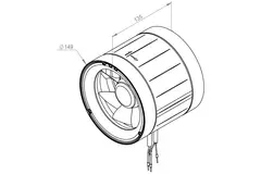 Ventilatore a tubo Ruck Etamaster con motore EC 415 m³/h / Ø 150 mm - EM 150 EC 02 - comando PWM