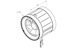 Ventilatore a tubo Ruck Etamaster con motore EC 515 m³/h / Ø 160 mm - EM 160 EC 02 - comando PWM